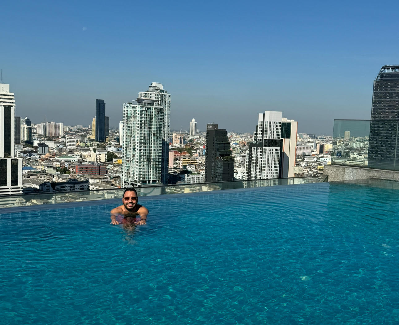 Vista de la ciudad de Bangkok desde el Hotel Amara